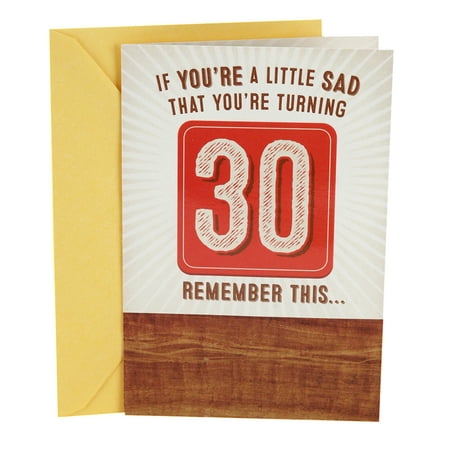 Hallmark 30th Birthday Funny Greeting Card (Have a