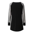 thumbnail image 5 of Babysbule Womens DressesWomen's Fashion V Neck Mesh Long Sleeve Lace Mini Dress, 5 of 7