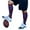 Purple / Blue, variant on Couver Cotton Purple Striped Softball Baseball Sports Knee High Tube Socks, Golden Yellow Medium