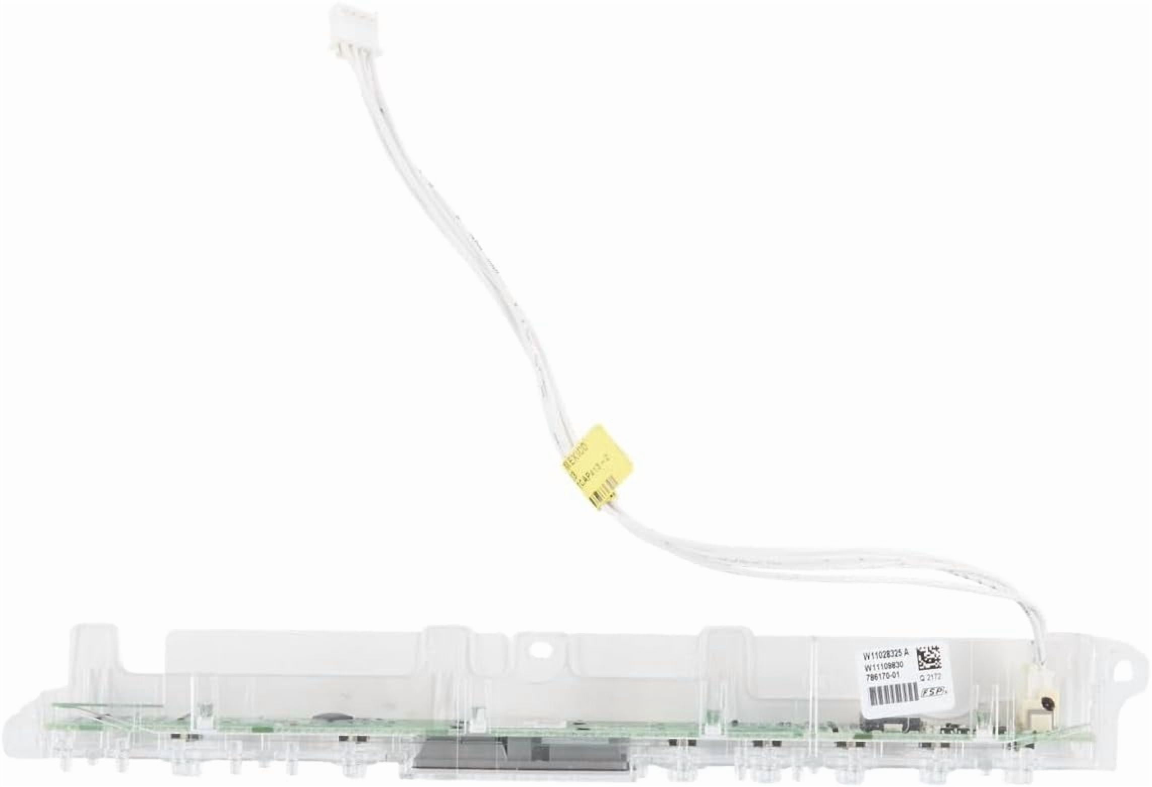 Whirlpool W11368911 Dishwasher User Interface Control Board, White