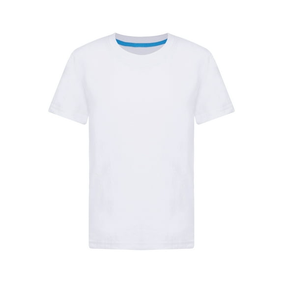 Kaerm Boys Girls Short Sleeve Crew Neck T-Shirt Athletic Running Active Performance Tee Top White 150