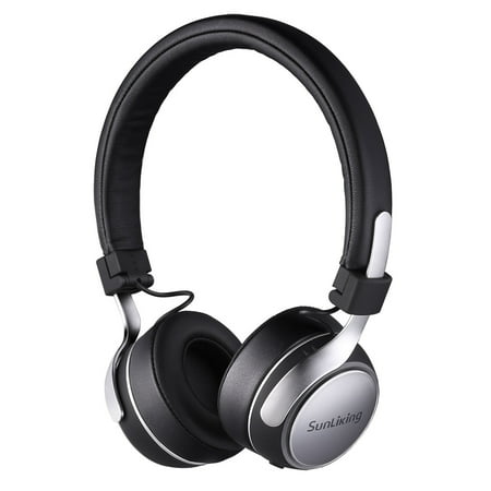 Active Noise Cancelling Stereo Headphones - Wireless Bluetooth headphones, Over Ear Headphones with Mic, Wireless, Hi-Fi Stereo, Foldable, Active Noise Cancelling Headphones for Running Airplanes Travel Work TV PC Phone