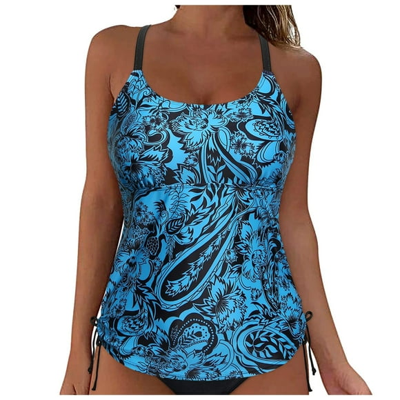 Women Lace Up Swimwear Girls Sunflower Bathing Suit Size 6X Tops Underwire Full Coverage Bikini Top Push Up Ladies Swim Wear Swim Crop Top Tie Back Bathing Suit Tops