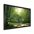 thumbnail image 3 of Designart "Dynamic Lighting In The Bamboo Grove I" Bamboo Picture Framed Canvas Wall Art, 3 of 5