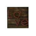 thumbnail image 1 of Eangee Home Design m1023 Amour avec des Lettres Rouges et Fond Brun Décor Mural, 1 of 1