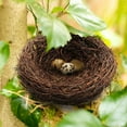thumbnail image 5 of Handmade Rattan Bird Nest 6Cm Factory Direct Sale, Handcrafted Natural Weaving Artisanal Design Unique Each Piece Slightly Different, Ideal For Small Birds Pigeons Parrots Warm, 5 of 7