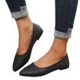thumbnail image 3 of TOWED22 Women's Pointed Toe Flats Shoes Comfortable Slip on Shoes Casual Dress Shoes 5.5,Black, 3 of 5