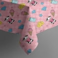 thumbnail image 5 of Pink Cow Sweet Pattern Square Tablecloth,Waterproof Square Table Cover,Wipeable Spillproof Washable Table Cover for Home Kitchen Party Decor 52"x52"(132x132cm), 5 of 6