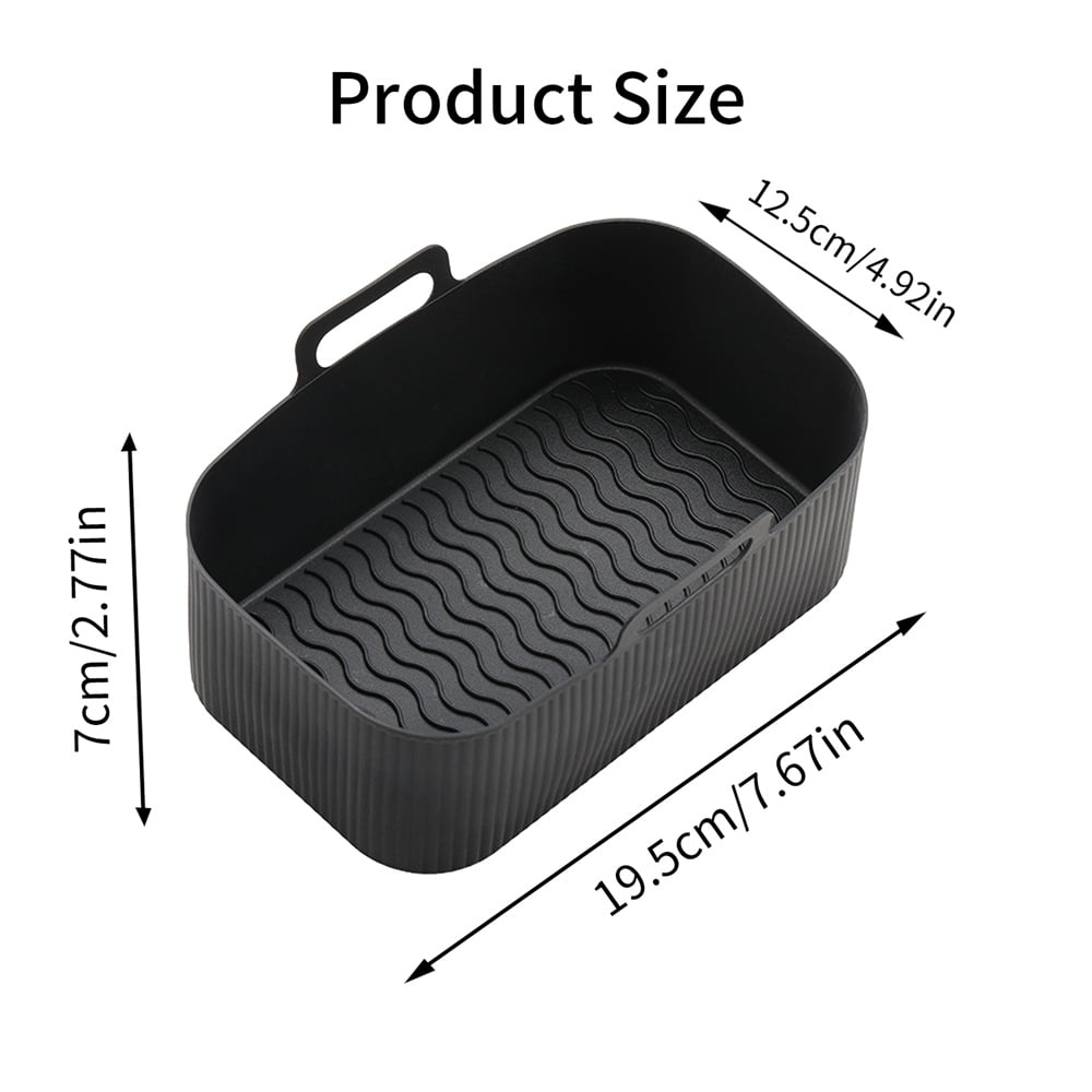 Air Fryer Silicone Pan, 1/2Pcs Air Fryer Silicone Liner for Ninja Foodi  AF300UK, Reusable Silicone Air Fryer Basket – the best products in the Joom  Geek online store