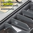 thumbnail image 2 of Cutlery Tray, 7 Compartments Cutlery Tray Cutlery Tray Modular Cutlery Organizer for Kitchen Drawers, 2 of 5