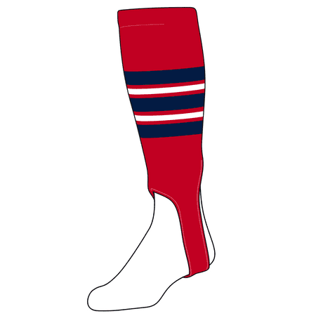 

TCK Baseball Stirrups Large (300F 5in) Red Navy White