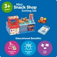 thumbnail image 6 of Learning Resources Mini Snack Shop Sorting Set, Play Food Shop, Ages 3+, 6 of 7