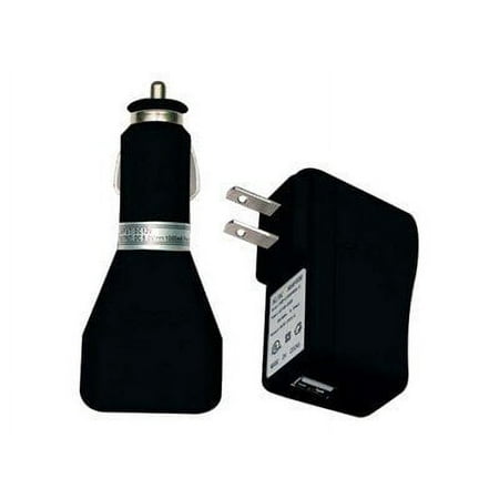i.Sound Dual Charge - Power adapter kit - (AC power adapter, car power adapter) - black - for Apple iPhone/iPod