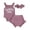 Purple, variant on Bagilaanoe 3pcs Newborn Baby Girl Shorts Set Sleeveless Letter Print Romper Tops + Shorts + Headband 3M 6M 12M 18M Infant Casual Summer Clothes