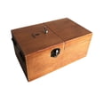 thumbnail image 1 of Nothing Wooden Stuff Boring Useless Box Decompression Environmental Friendly Natural Pine Pointless Box With Metal Buttons For Kids AdultBrown (UselessBox), 1 of 1