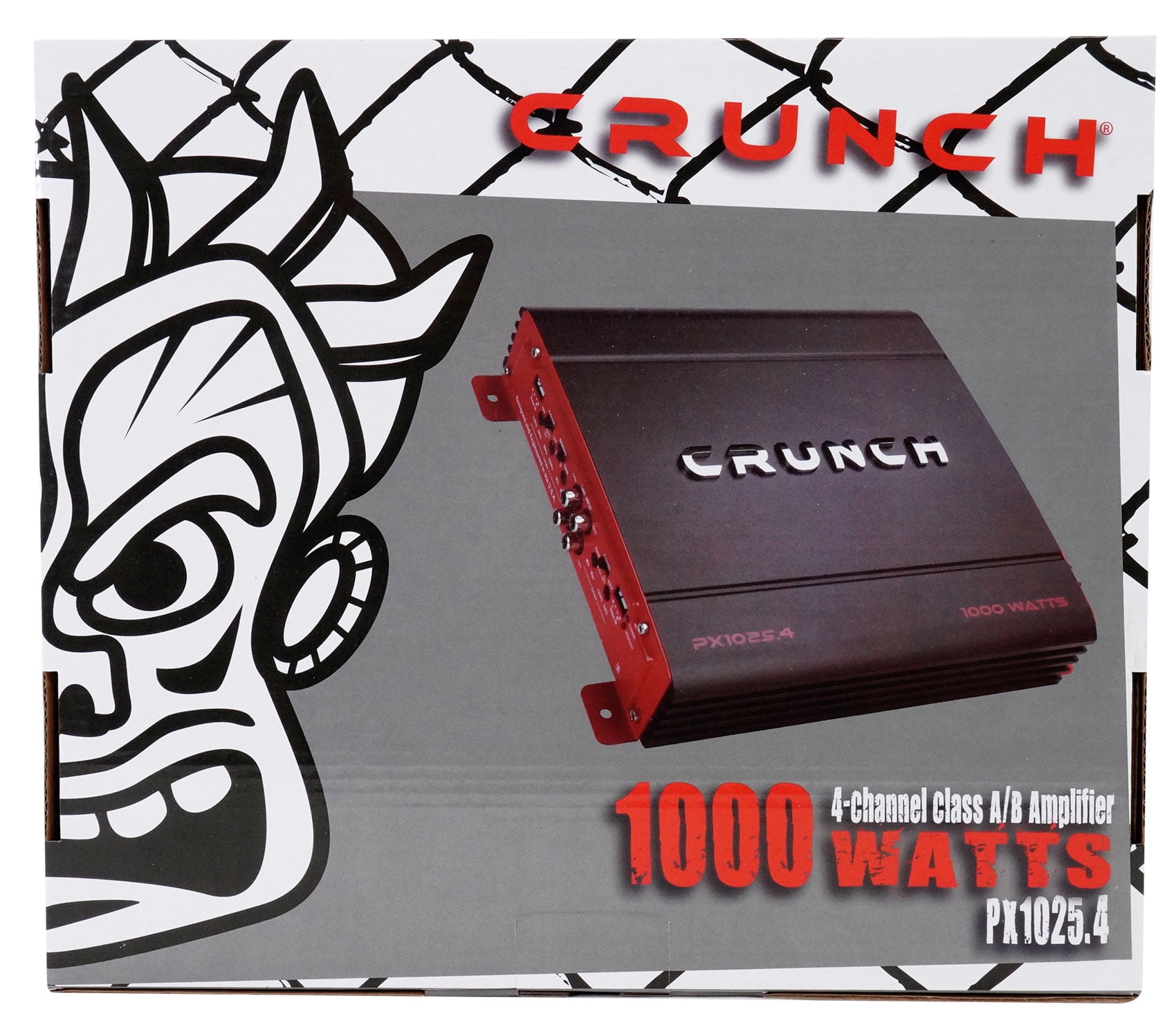 Crunch PX-1025.4 Power X Series 1,000-Watt-Max 4-Channel