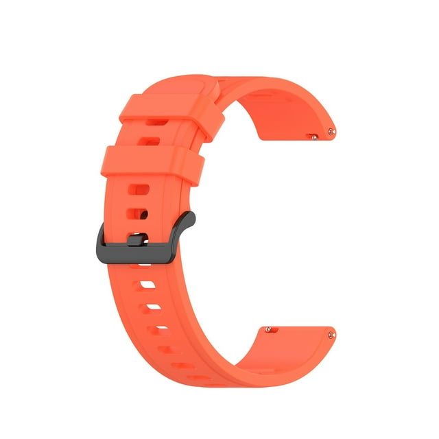 22mm Solid Color Silicone Sports Sweat Proof Correa de reloj con diseño de moda y fácil reemplazo