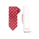 thumbnail image 2 of Conjuntos de corbatas para hombres INSPIRE CHIC, corbatas de lunares con pañuelo a juego para bodas y negocios, rojo, 2 of 5