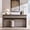 Light Grey, variant on Aitjunz 63" Console Table with 2 Drawers and Storage Shelf, Waterfall Wood Grain Entryway Table with Curved Edges, Long Sofa Table for Living Room, Hallway and Foyer