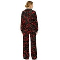 thumbnail image 2 of SCRAWLGOD Valentine's Day Decor Heart Arrow Print Red Black Women's 2 Piece Outfits Casual Pullover Sweatshirt Wide Leg Lounge Set Trendy Sweatsuit Turtleneck Lounge Set for Casual Wear, XS, 2 of 7