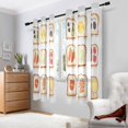 thumbnail image 2 of Yayeee Window Curtains Set of 2 for Living Room Light Filtering 63"x42", Various Toasts, 2 of 7
