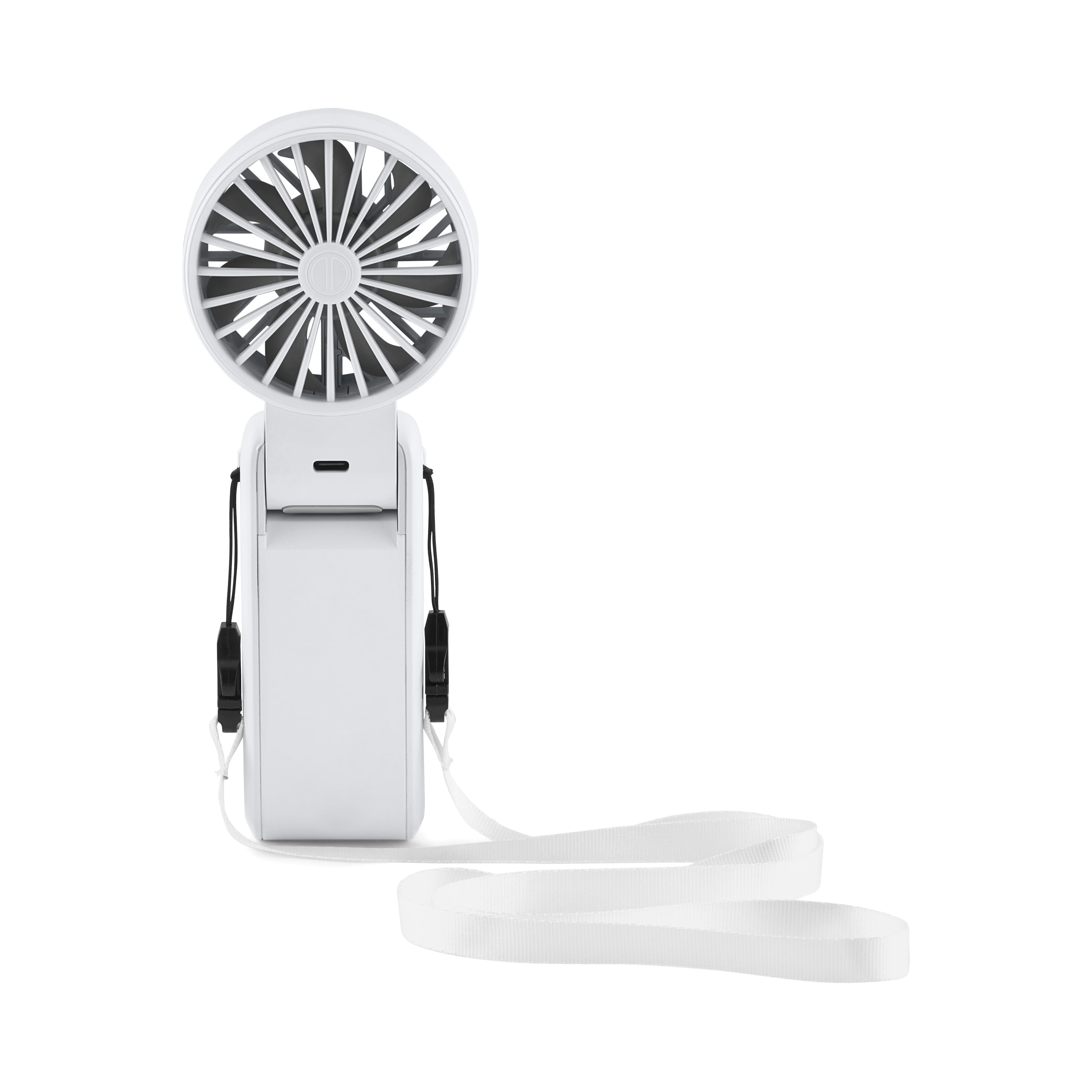 Mainstays 7 speed Rechargeable Handheld Portable Fan White