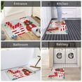 thumbnail image 5 of Fuzoiu Christmas Gnome With Love Print Door Mat Outdoor Indoor Welcome Mats, Front Doormat,Flannel Non Slip Durable Entrance Rugs for Front Door, Inside Outside Entry, Porch, Resist Dirt,16x24in, 5 of 7