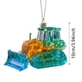 thumbnail image 3 of Construction Christmas Ornament Set for Tree & Wall Display, 1-Piece Acrylic Heavy Duty Truck Decoration, Flat 2D Construction Vehicle Ornaments with Glossy Finish and Durable Hanging Design, 3 of 3