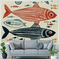 thumbnail image 4 of Orinice Fish Design Tapestry Wall Hanging Unique Style Graphic Tapestries Home Wall Decor Art for Living Room Bedroom Apartment Farmhouse Dorm - 4 Sizes Available 40x30inch, 4 of 6