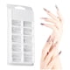 thumbnail image 1 of 100pcs Nails U?as Postizas, U?as Postizas de Gel Art Tips Sets Funda Completa U?as Postizas, Herramienta de manicura de bricolaje de extensión de u?as,10 tama?os U?as postizas transparentes con C Ecomeon no, 1 of 6