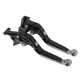 thumbnail image 1 of Palancas de freno y embrague cortas y largas Unique Bargains para Kawasaki Z650RS 2022, palanca de freno ajustable de aleación de aluminio, mango negro con extremo de titanio, 1 par, 1 of 7