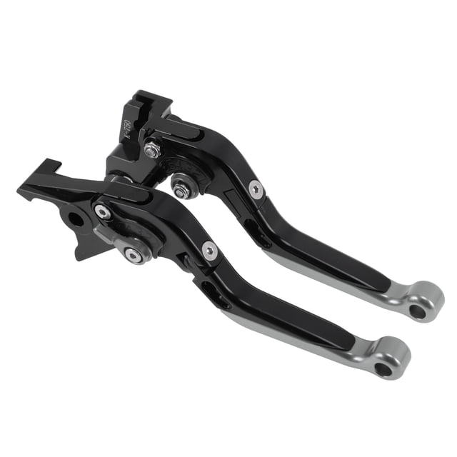 Palancas de freno y embrague cortas y largas Unique Bargains para Kawasaki Z650RS 2022, palanca de freno ajustable de aleación de aluminio, mango negro con extremo de titanio, 1 par