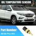 thumbnail image 2 of Unique Bargains Oil Temperature Sensor W/ O-Ring for VTM 4 for Honda Pilot 48160-PGJ-003 Plastic Metal Black Gold Tone, 2 of 6