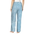 thumbnail image 2 of Bingfone Pajamas for Women,Snowflake Snowing Pajama Pants with Pockets-X-Large, 2 of 7