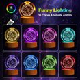thumbnail image 2 of Nocturna Con Control Remoto 3D Moon Galaxy Globe para Adolescentes Y Niñas, 2 of 9