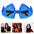 thumbnail image 4 of KAKOWELY 6 gafas de sol hawaianas con diseño de tiburón, divertidas decoraciones para fiestas de cumpleaños, fiestas temáticas del océano, accesorios fotográficos para niños y adultos., 4 of 5