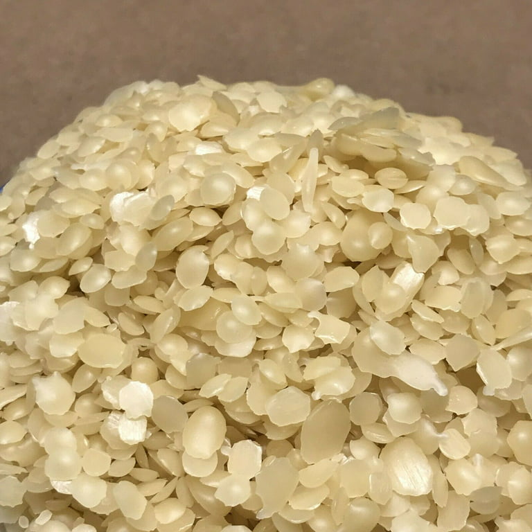 White Beeswax Pellets, 100% Pure Organic, Great Smell, Cosmetic Grade,  Triple Filtered, USA, Candle Making Yellow or White Wax or Wicks 