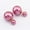 Shiny Pink, variant on Double Sided Pearl Stud Earrings, Shiny Purple