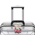 thumbnail image 3 of Rocae Merry Christmas 1 for Leather Luggage Baggage Tags ID Label Privacy Cover ID Label with Stainless Steel Loop and Address Card, 3 of 5