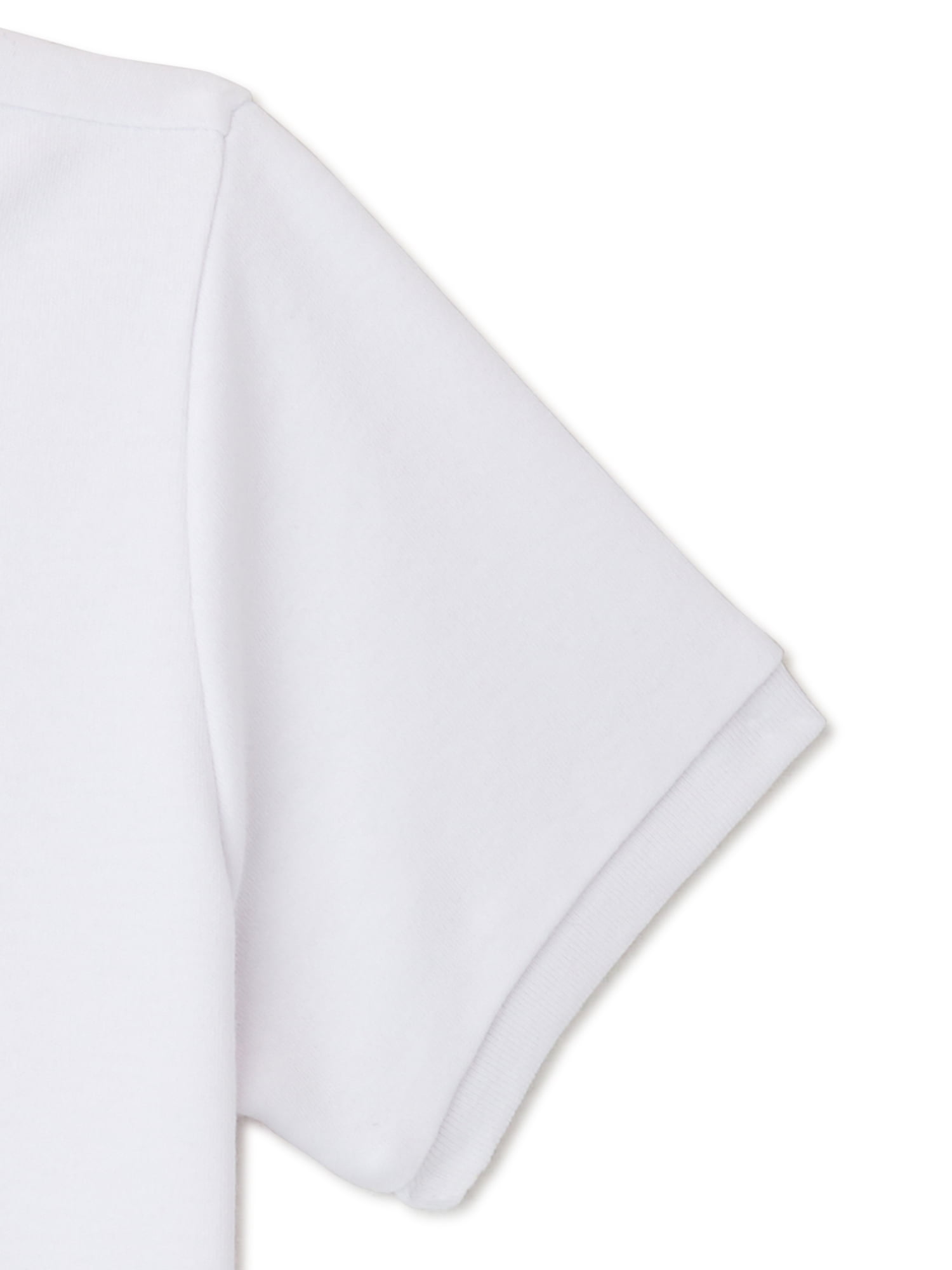 Wonder Nation Girls School Uniform Interlock Short Sleeve Polo Shirt, 2-Pack, Sizes 4-18 & 10-16 Plus