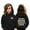 Black, variant on HUITKMM Double Digits Birthday Hooded Sports Jacket for Girls Athletic Pullover Sweatshirt with Pocket
