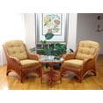 thumbnail image 5 of SK New Interiors Jam Lounge Armchair ECO Natural Rattan Wicker Handmade Design w/Light Brown Cushion, Colonial, 5 of 7