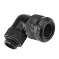 thumbnail image 4 of Black Brass Elbow Connector G1/4 Thread for PC Water Cooling Tubes, 4 of 5