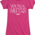 thumbnail image 3 of Wicked - You'Re Gonna Be Popular - Girls Toddler and Youth Fitted Short Sleeve Graphic Tee, 3 of 5