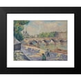 thumbnail image 2 of Frank Milton Armington 14x11 Black Modern Framed Museum Art Print Titled - Demolition of the Pont De La Tournelle (1919), 2 of 5