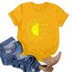 thumbnail image 3 of Gibobby Camisetas Mujer Manga Corta Camiseta verano girasol para mujer, blusa holgada talla grande, camisetas casuales gráficas manga corta para chica(Amarillo,G), 3 of 5