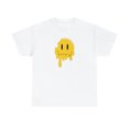 thumbnail image 2 of Dripping funny smiley emoji graphic t shirt Unisex Heavy Cotton Tee, 2 of 8