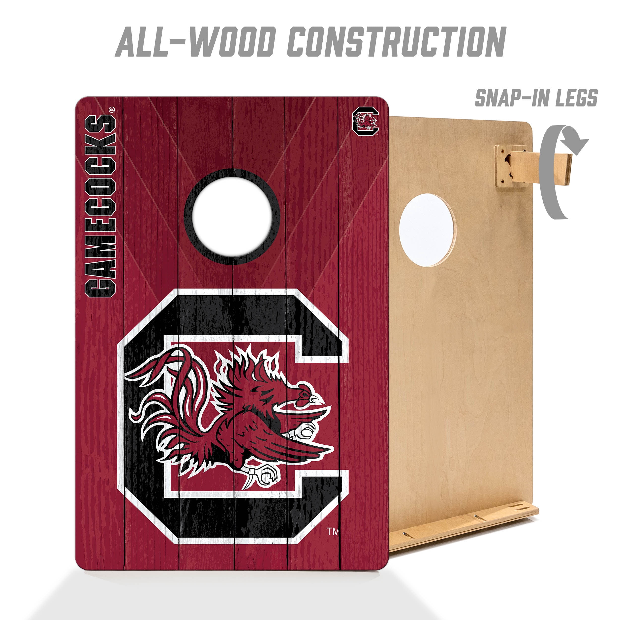 YouTheFan NCAA South Carolina Gamecocks 2' x 3' Cornhole Game No Bags