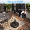 thumbnail image 3 of FUNDAZE 10FT Solar 32 LED Patio Umbrella w/ Tilt & Crank Lift, 8 Sturdy Ribs, UV Protection Solution-Dyed Fabric, for Garden, Backyard, Deck & Patio, Base, 3 of 7