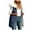 Blue, variant on Long Puffer Vest for Women Reversible Fleece Sherpa Jacket Sleeveless Hooded Zip Up Fur Trim Winter Coat Fall Vests Outerwear (Gold, XL)